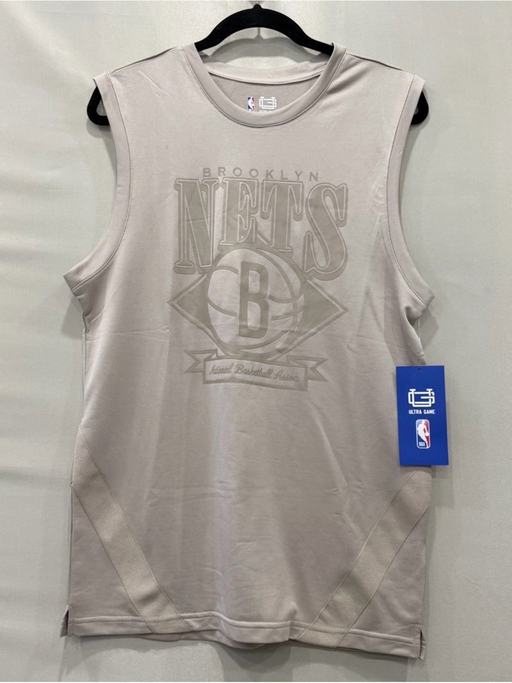 NBA Brooklyn Nets Sleeveless Tank Top - Cream